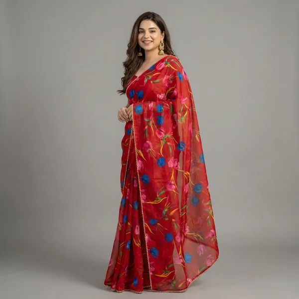 Vibrant_Red_Floral_Embroidered_Dupatta_For_Women