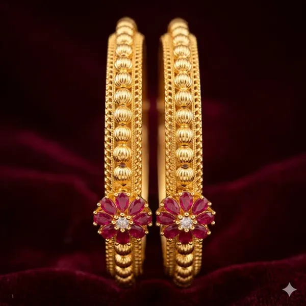 Swati_Golden_Flower_Bangles