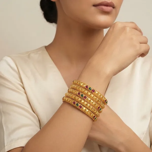 Copper_Base_With_Gold_Plated_Ashthdhara_Atique_Bangles