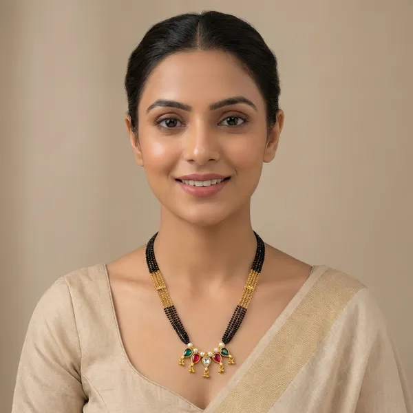 Copper_Base_With_Gold_Plated_Anatika_Multistone_Short_Mangalsutra
