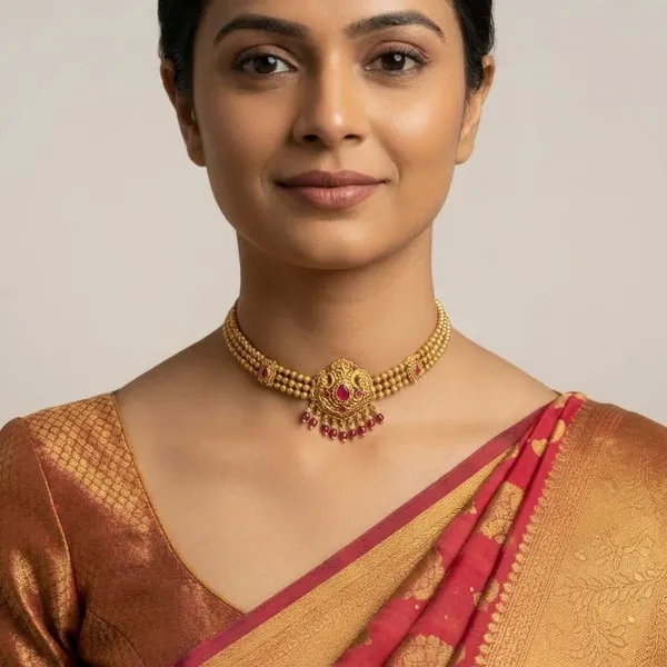 Copper_Base_With_Gold_Plated_Copper_Base_With_Gold_Plated_Hirabindu_Antique_Choker
