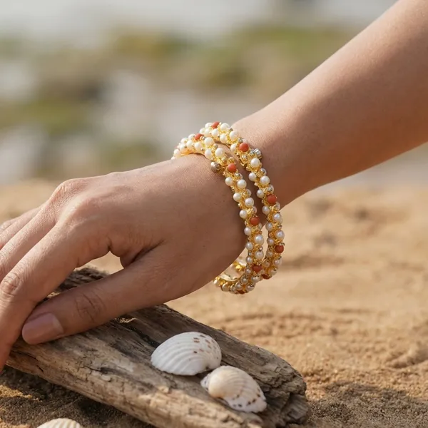 Copper_Base_With_Gold_Plated_Kamalini_Moti_Bangles