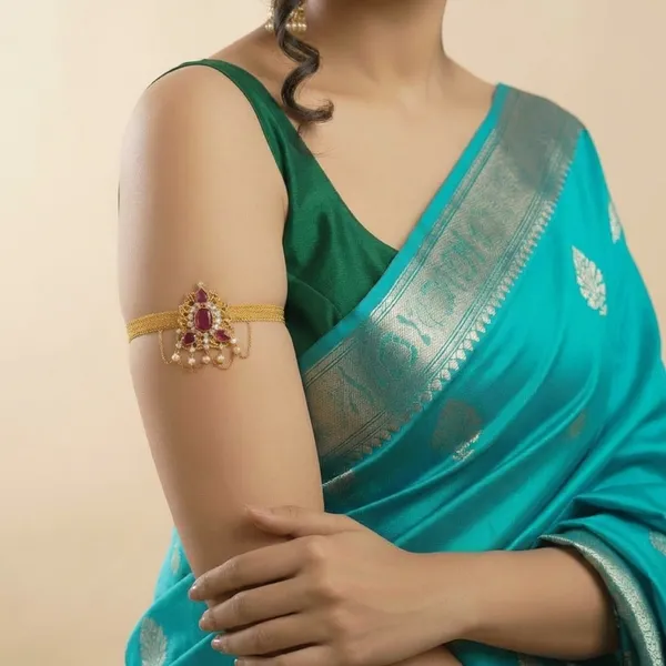 Copper_Base_With_Gold_Plated_Moti_Rajrani_Bajubandh