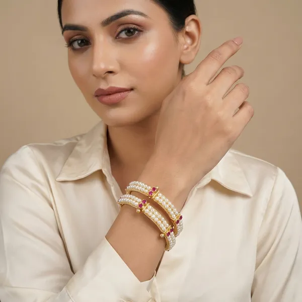 Copper_Base_With_Gold_Plated_Padmavati_Moti_Pichodi