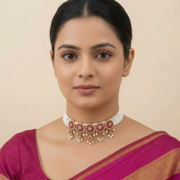 Copper_Base_With_Gold_Plated_Tarankit_Moti_Choker