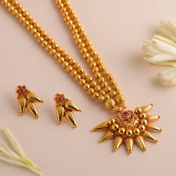Copper_Base_With_Gold_Plated_Veda_Jyoti_Long_Necklace