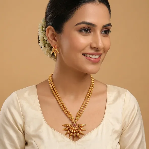 Copper_Base_With_Gold_Plated_Veda_Jyoti_Long_Necklace