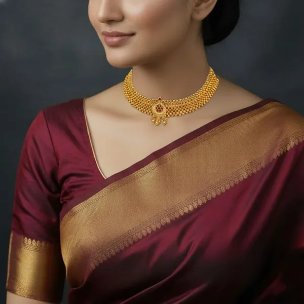 Copper_Base_With_Gold_Plated_Gajresha_Kolhapuri_Thushi