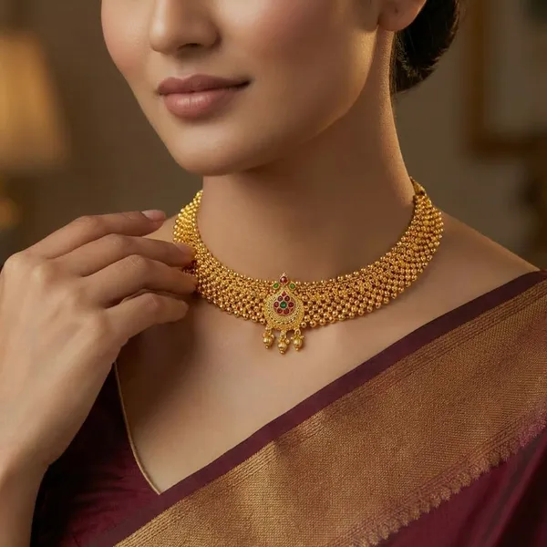 Copper_Base_With_Gold_Plated_Gajresha_Kolhapuri_Thushi