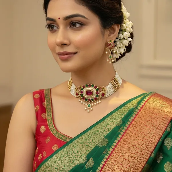 Copper_Base_With_Gold_Plated_Hemmoti_Moti_Necklace