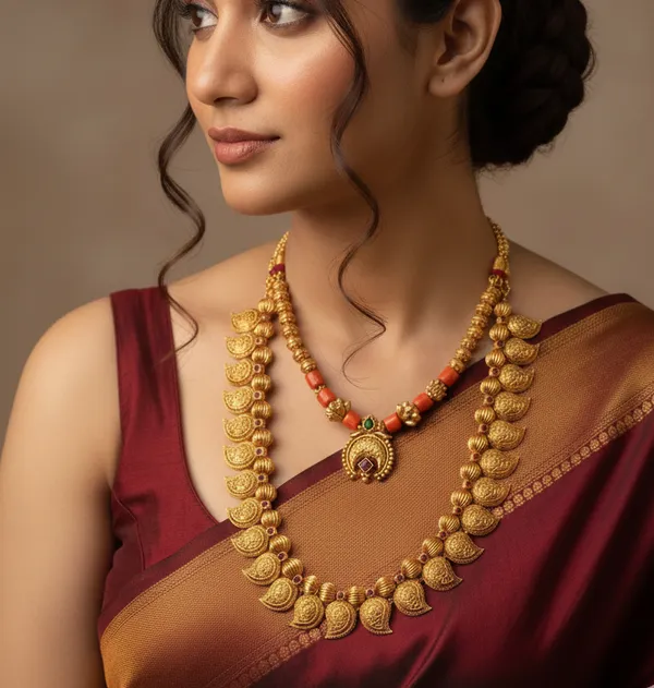 Copper_Base_With_Gold_Plated_Maharshi_Antique_Necklace_Set