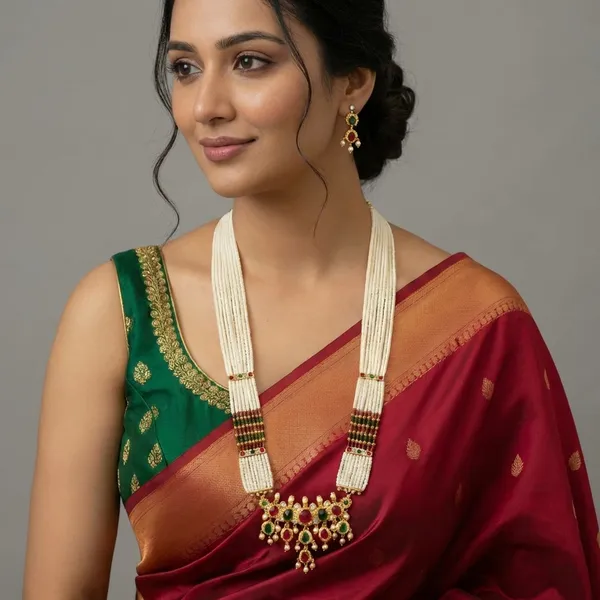 Copper_Base_With_Gold_Plated_Motilakshmi_Long_Neklace