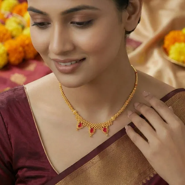 Copper_Base_With_Gold_Plated_Panchandrika_Kolhapuri_Thushi