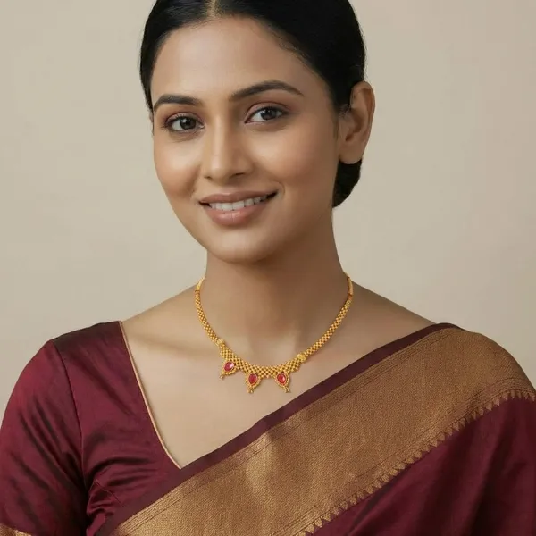 Copper_Base_With_Gold_Plated_Panchandrika_Kolhapuri_Thushi