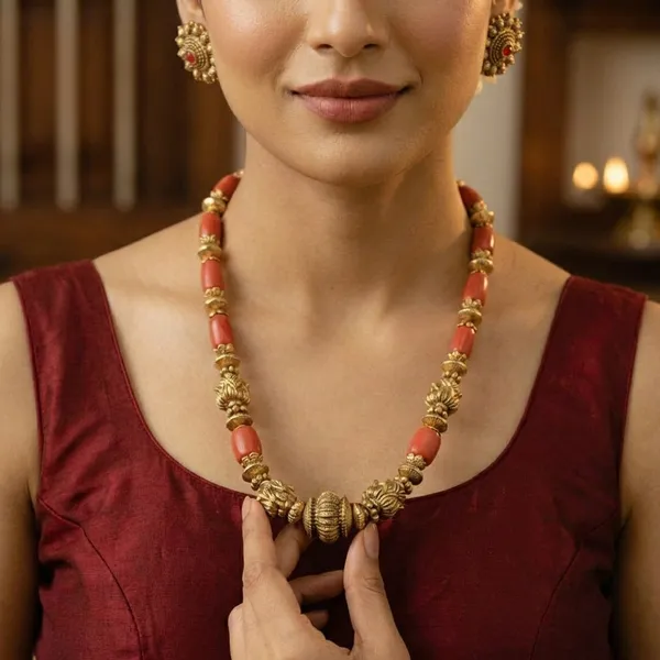 Copper_Base_With_Gold_Plated_Poval_Parampara_Necklace