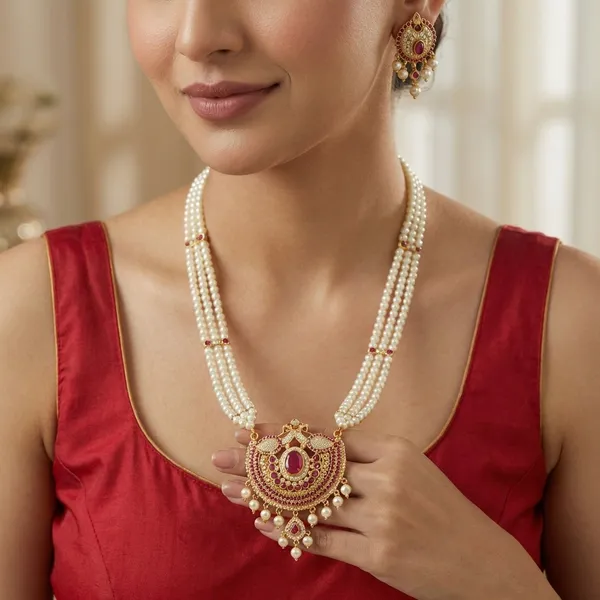 Copper_Base_With_Gold_Plated_Rajlahri_Moti_Necklace
