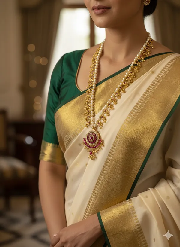 Copper_Base_With_Gold_Plated_Rajlakshmi_Antique_Long_Saaj