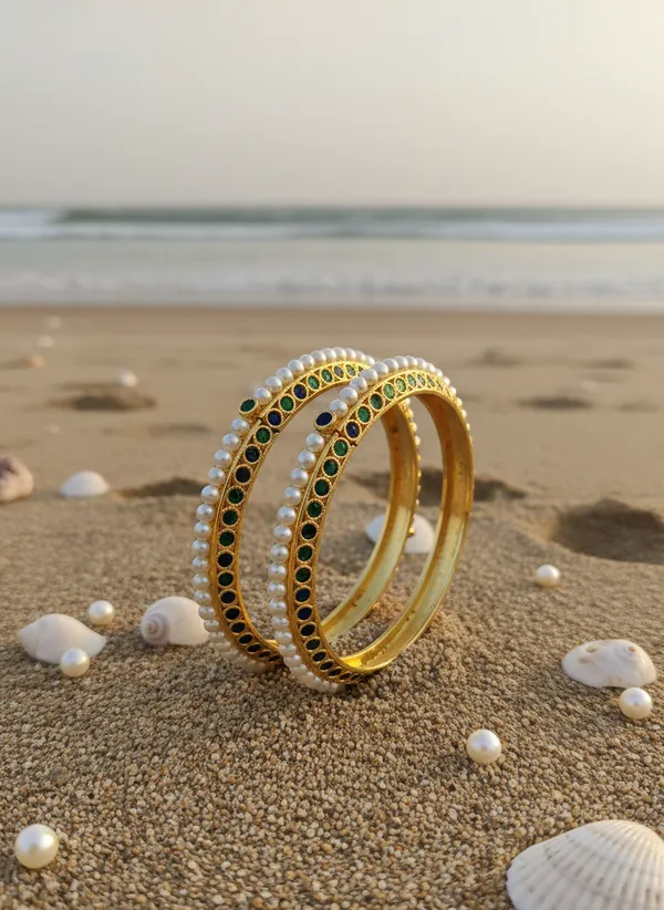 Copper_Base_With_Gold_Plated_Green_Kangan