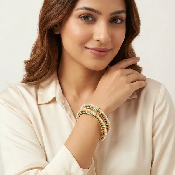 Copper_Base_With_Gold_Plated_Green_Kangan
