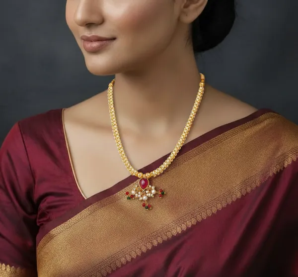 Copper_Base_With_Gold_Plated_Rangsutra_Kolhapuri_Thushi