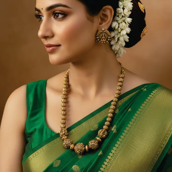 Copper_Base_With_Gold_Plated_Shrivilaas_Kantha_Short_Necklace
