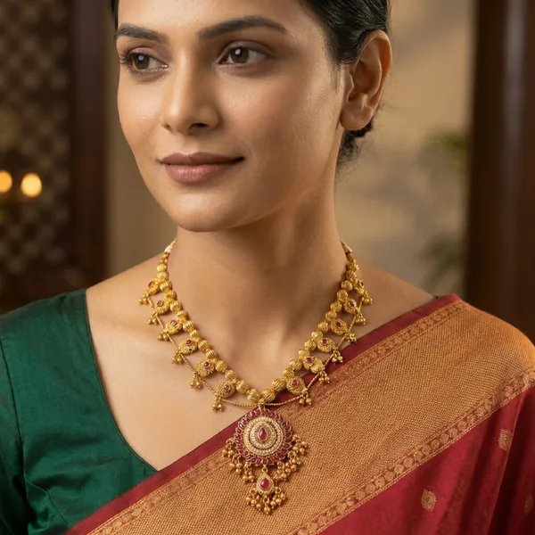 Copper_Base_With_Gold_Plated_Swarnaprbha_Kolhapuri_Saaj