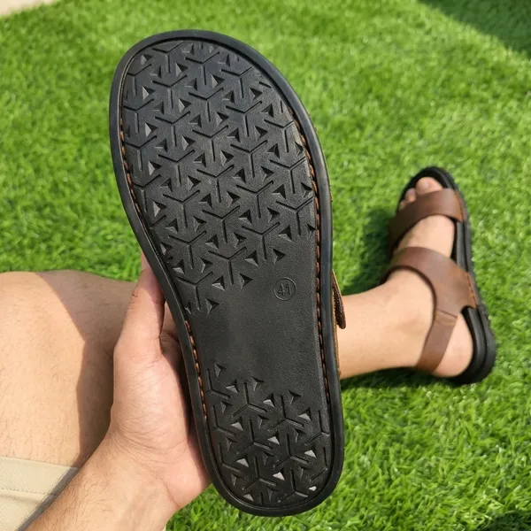 Brown_Urban_Leather_Anti-Skid_Sandals_For_Men