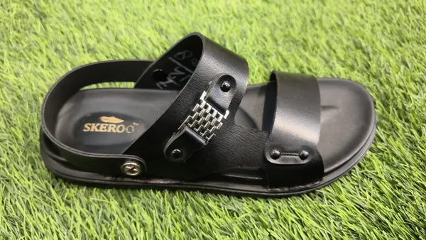 Black_Urban_Leather_Anti-Skid_Sandals_For_Men