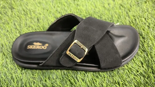 Black_Urban_Leather_Anti-Skid_Slide_Sandals_For_Men