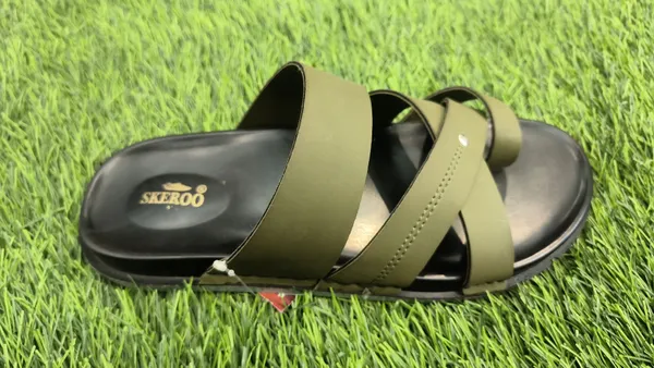 Green_Urban_Leather_Anti-Skid_Sandals_For_Men