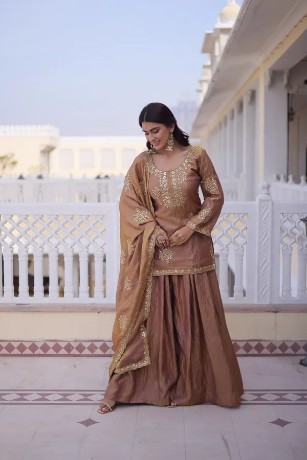 Brown_Fendi_Crush_Sharara_Set_For_Women