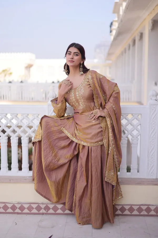 Brown_Fendi_Crush_Sharara_Set_For_Women