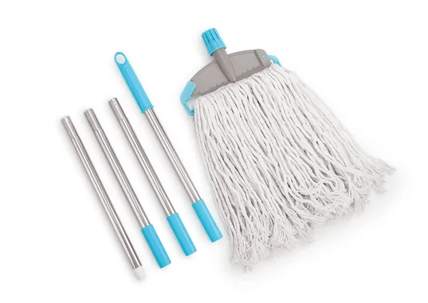 Wotra_Glostermop_Clip_N_Fit_9-Inch_Cotton_Mop,_1_Piece_(White_&_Blue)