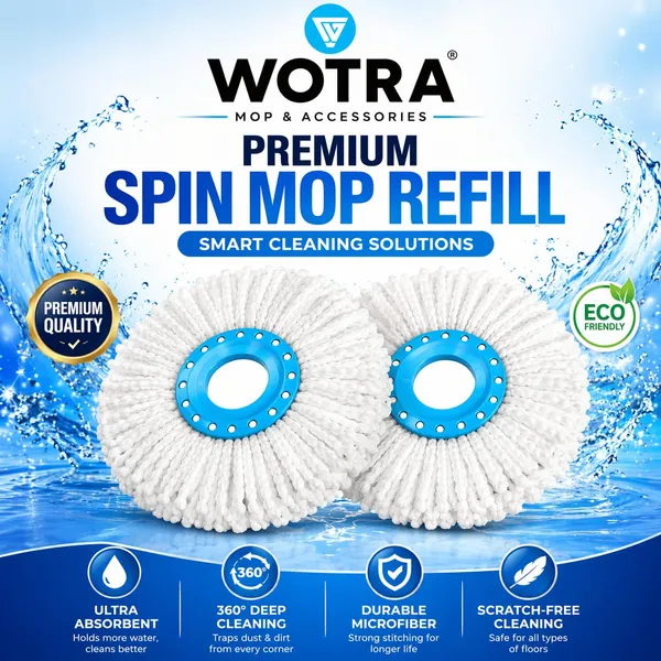 Wotra_Supertwist_Spin_Mop_Microfiber_Refill/Floor_Mops_Refill,_Mop_Head,_Mop_Refills_2Pcs_(White)