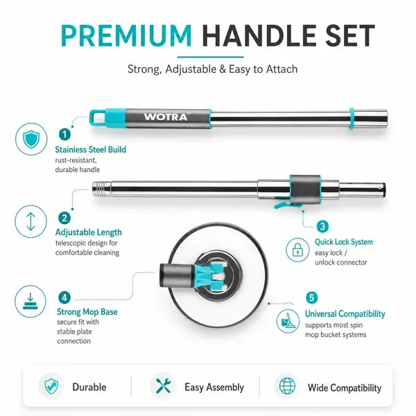 Wotra_Q7_Quickwring_Is_A_Heavy-Duty,_Stainless_Steel_360-Degree_Spin_Mop_Handle_Disc_Set