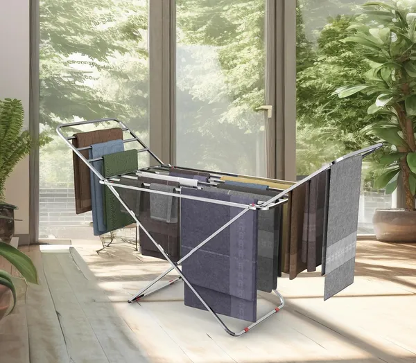 WOTRA_Stainless_Steel-Pro_Folding_Cloth_Drying_Stand,_Heavy_Base_Foldable_Laundry_Drying_Rack_for_Indoor_Outdoor_Balcony_Use