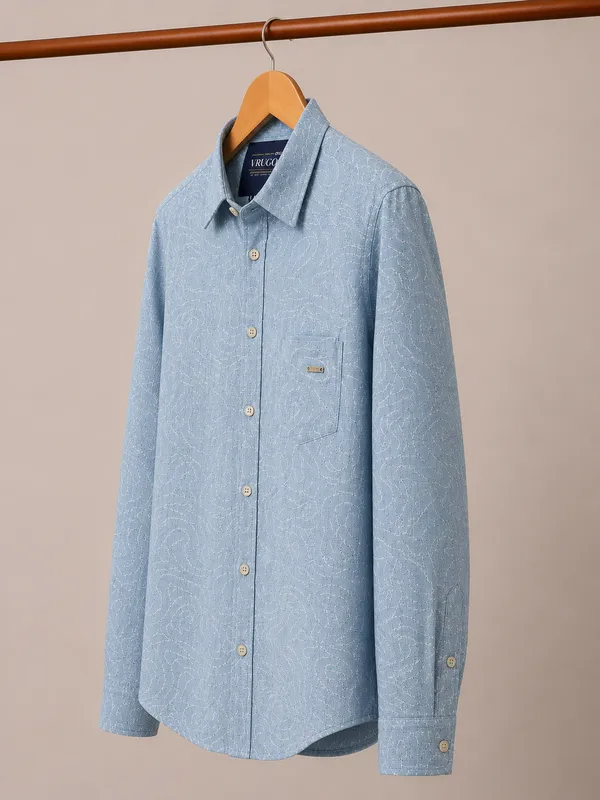 VRUGO_Men's_Sky_Blue_Paisley_Textured_Full_Sleeve_Shirt_|_Premium_Regular_Fit_Casual_&_Party_Wear