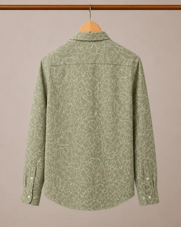 VRUGO_Men's_Sage_Green_Floral_Print_Full_Sleeve_Casual_Shirt