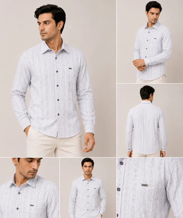 VRUGO_Men's_White_Geometric_Printed_Full_Sleeve_Casual_Shirt