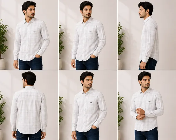 VRUGO_Men's_White_Checked_Full_Sleeve_Casual_Shirt