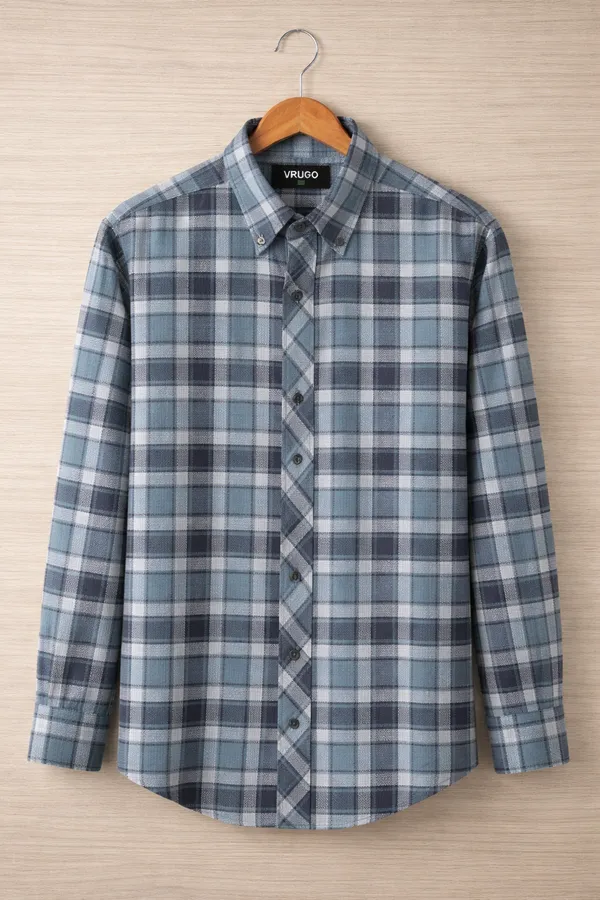 Mens_Plaid_Flannel_Shirt_Long_Sleeve_Button_down_Casual_Shirt