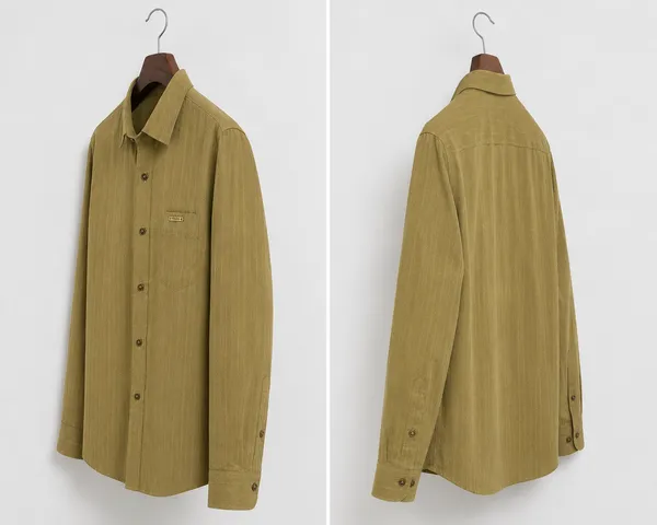 VRUGO_Men's_Khaki_Textured_Full_Sleeve_Formal_Shirt_|_Premium_Regular_Fit_Shirt_with_Signature_Metal_Logo