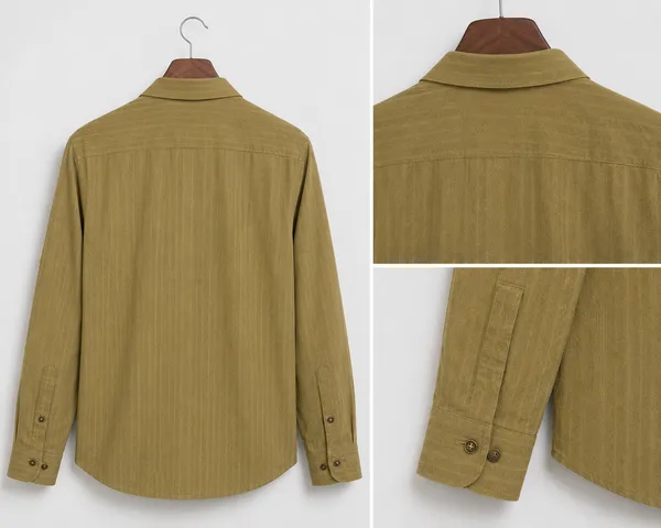 VRUGO_Men's_Khaki_Textured_Full_Sleeve_Formal_Shirt_|_Premium_Regular_Fit_Shirt_with_Signature_Metal_Logo