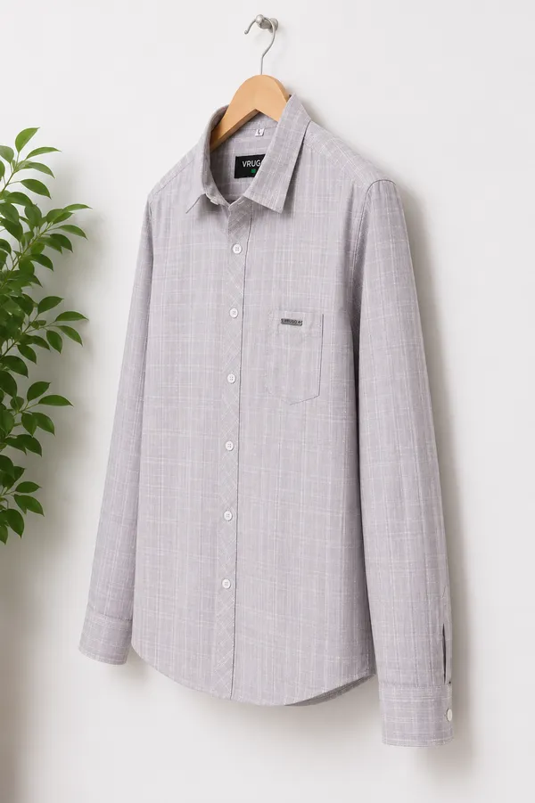 VRUGO_Men's_Light_Mauve_Textured_Full_Sleeve_Casual_Shirt