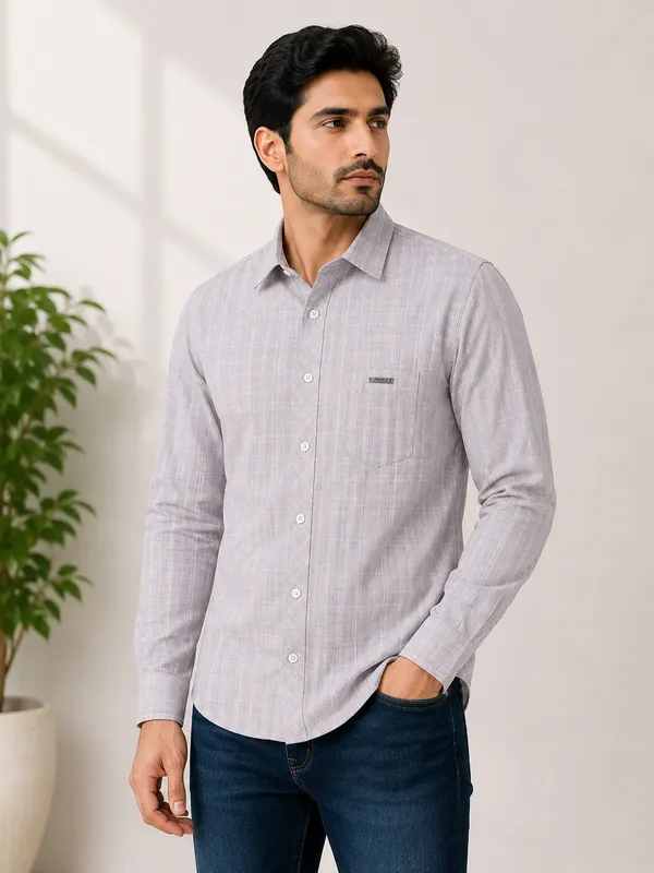 VRUGO_Men's_Light_Mauve_Textured_Full_Sleeve_Casual_Shirt