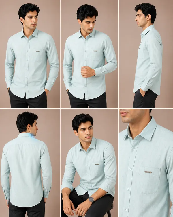 VRUGO_Men's_Ocean_Green_Textured_Full_Sleeve_Formal_Shirt_|_Premium_Regular_Fit_Shirt