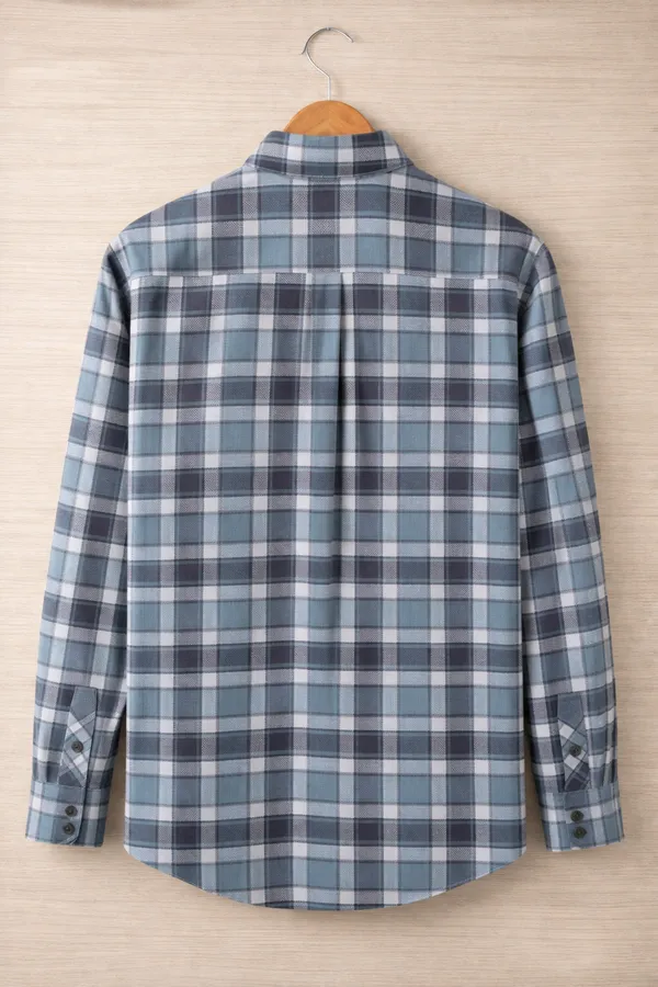 Mens_Plaid_Flannel_Shirt_Long_Sleeve_Button_down_Casual_Shirt