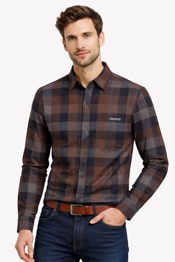 Mens_Checkered_Full_Sleeve_Casual_Shirt