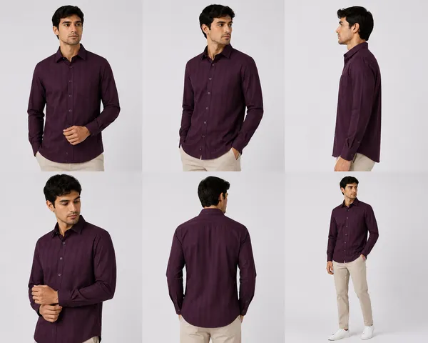 VRUGO_Men's_Wine_Purple_Textured_Full_Sleeve_Shirt_|_Premium_Regular_Fit_Formal_&_Party_Wear_Shirt