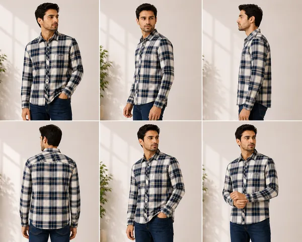 VRUGO_Men's_Navy_Blue_&_Cream_Checked_Full_Sleeve_Casual_Shirt